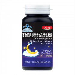 美贝健百合康牌褪黑素维生素B6胶囊